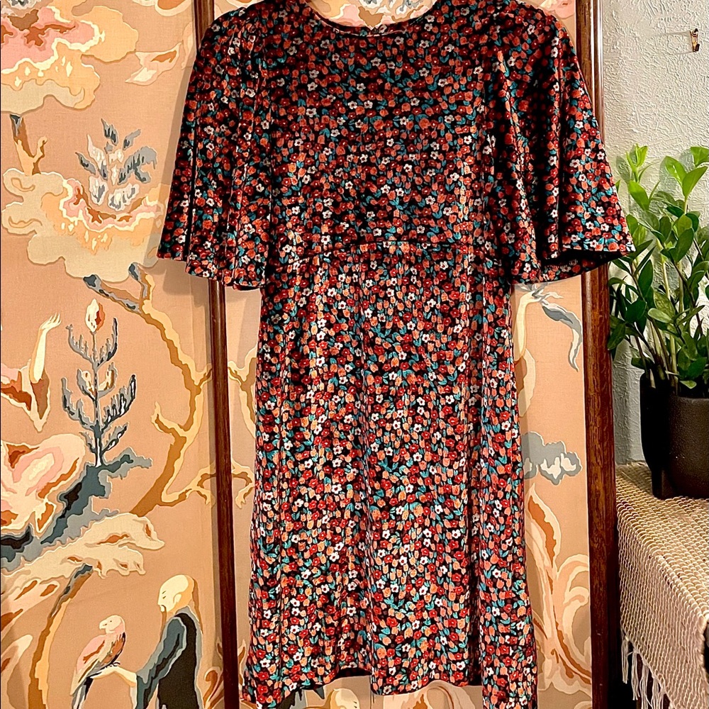 Zara petite fleur velvet/velour princess mini